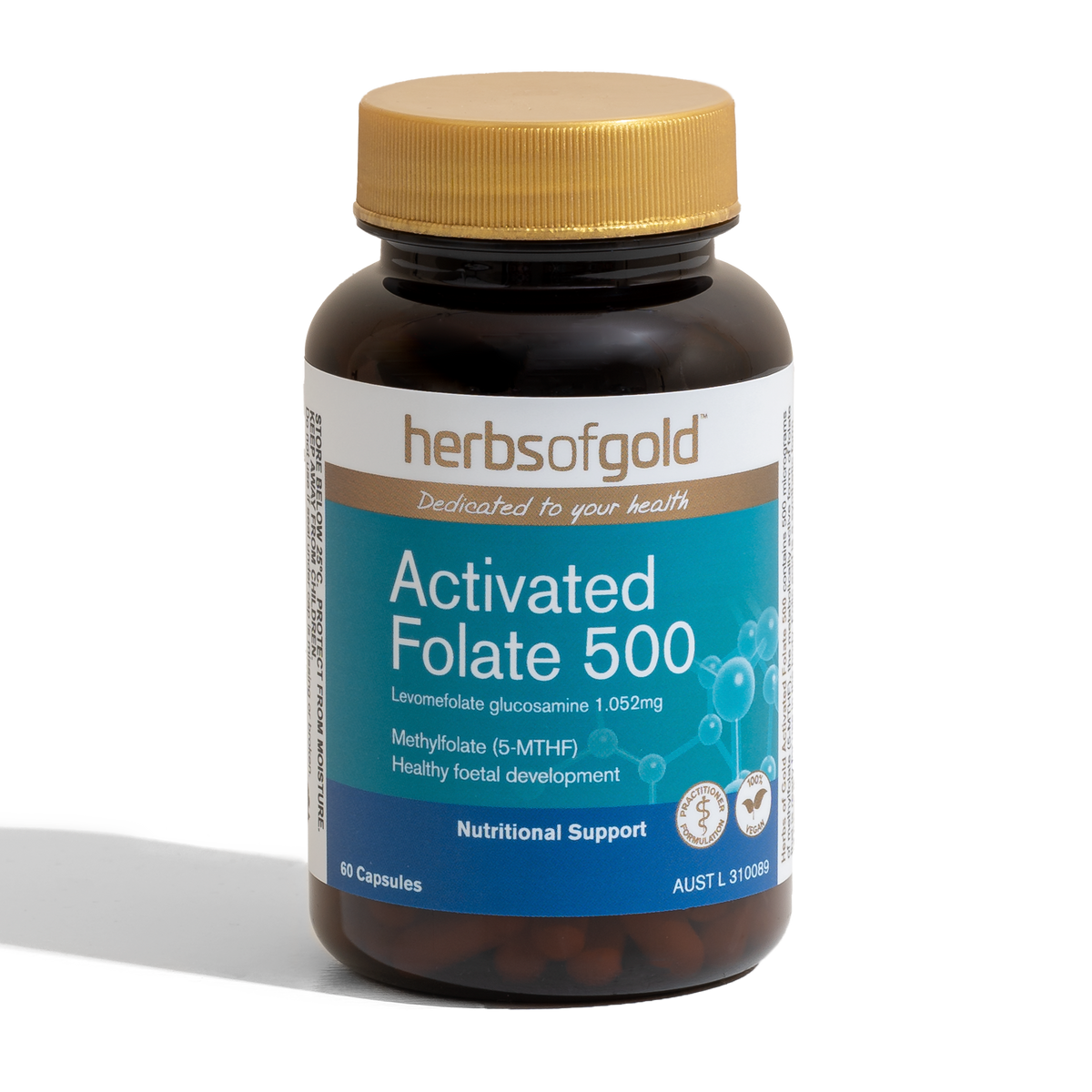 Folate Acticated Activated Folate 500 – Herbs of Gold