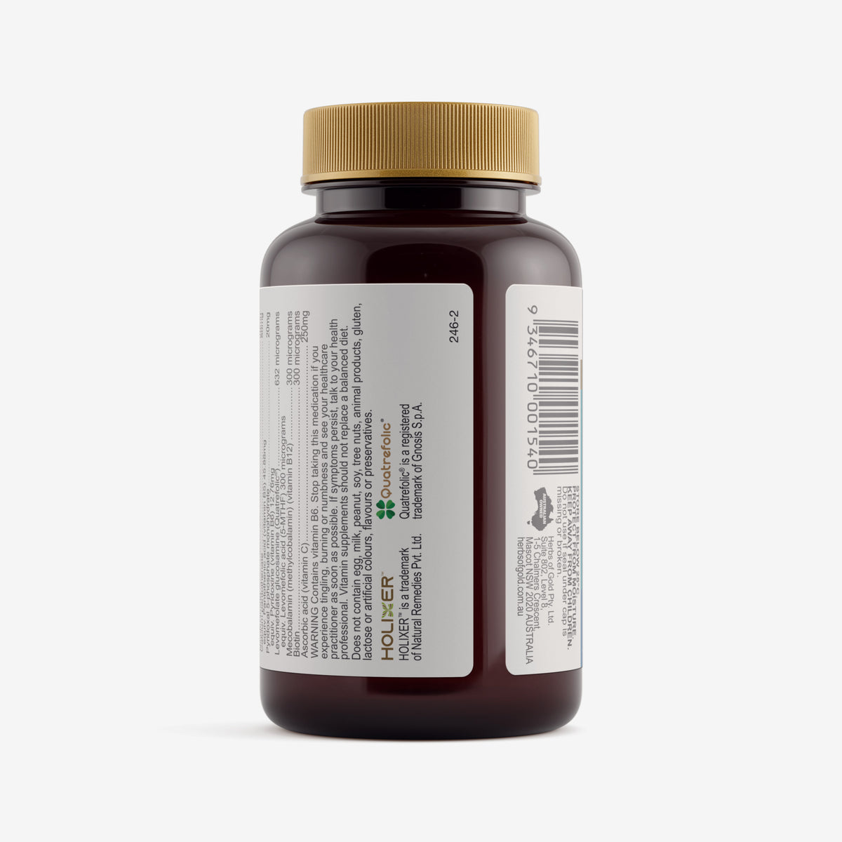 Warnings for Herbs of Gold Activated B Stress 60 tablets