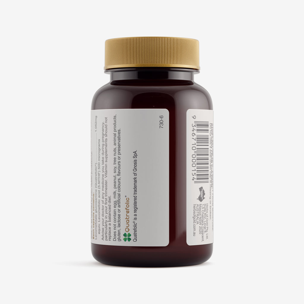 Warnings for Herbs of Gold Activated Folate 500 60 capsules