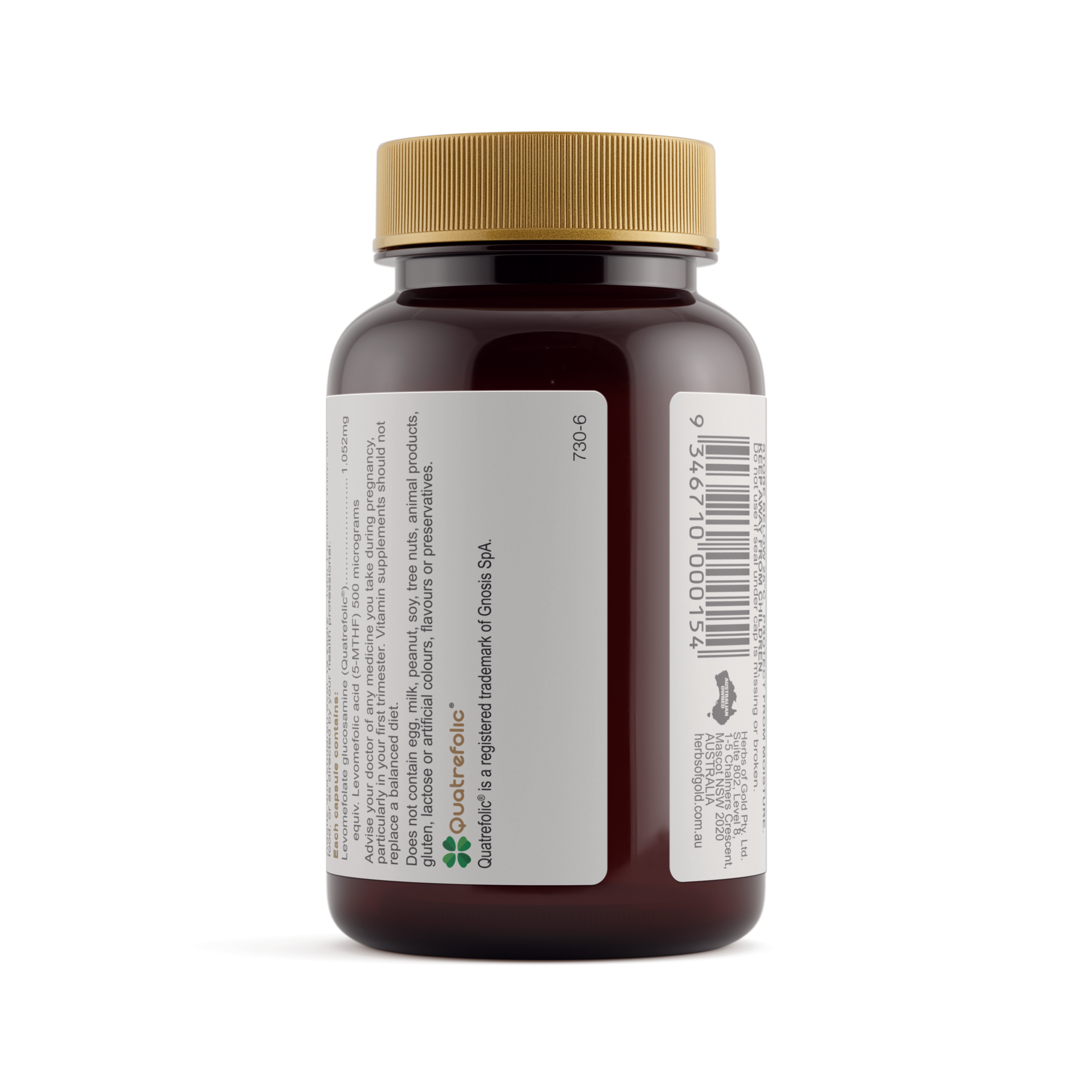 Warnings for Herbs of Gold Activated Folate 500 60 capsules