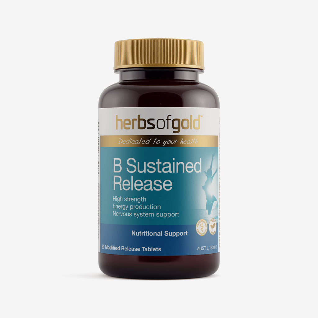 Front view of Herbs of Gold B Sustained Release 60 tablets