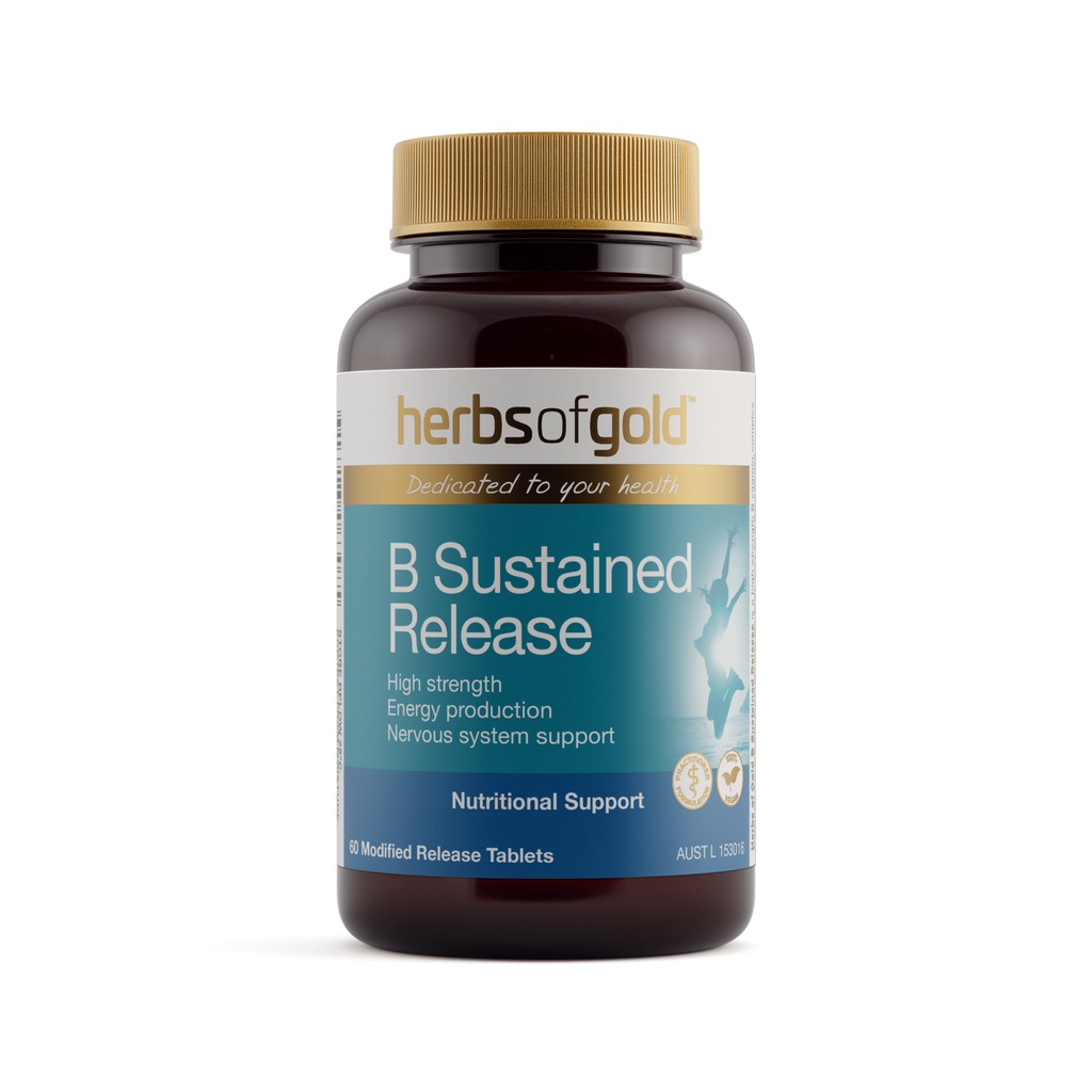 Front view of Herbs of Gold B Sustained Release 60 tablets