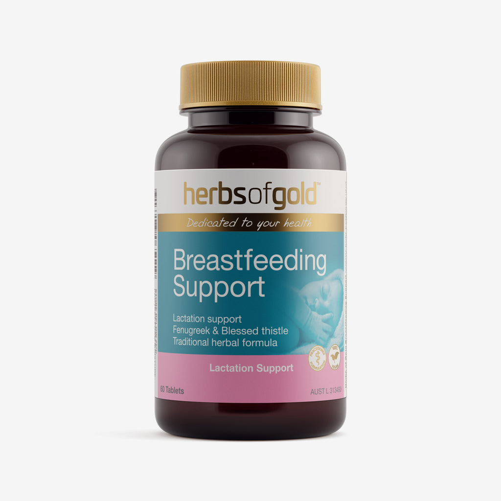 Front view of Herbs of Gold Breast-Feeding Support 60 tablets