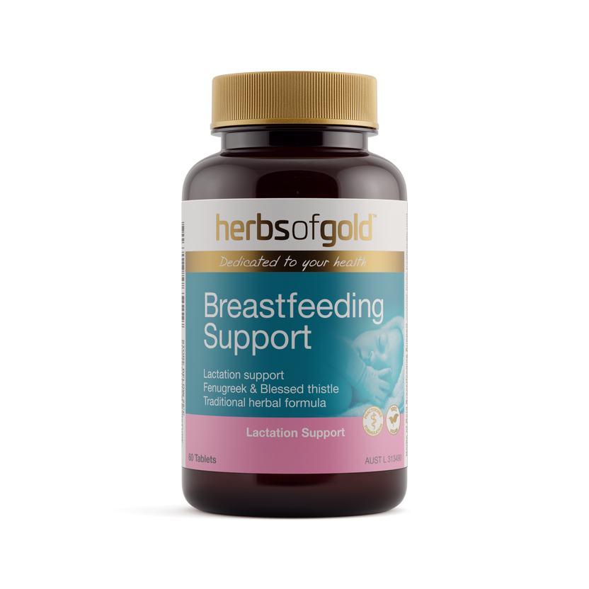 Front view of Herbs of Gold Breast-Feeding Support 60 tablets