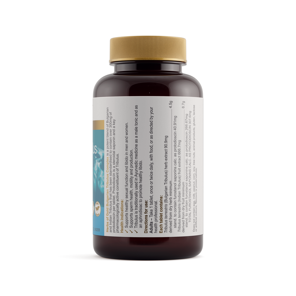 Ingredients panel for Herbs of Gold Bulgarian Tribulus Complex 60 tablets