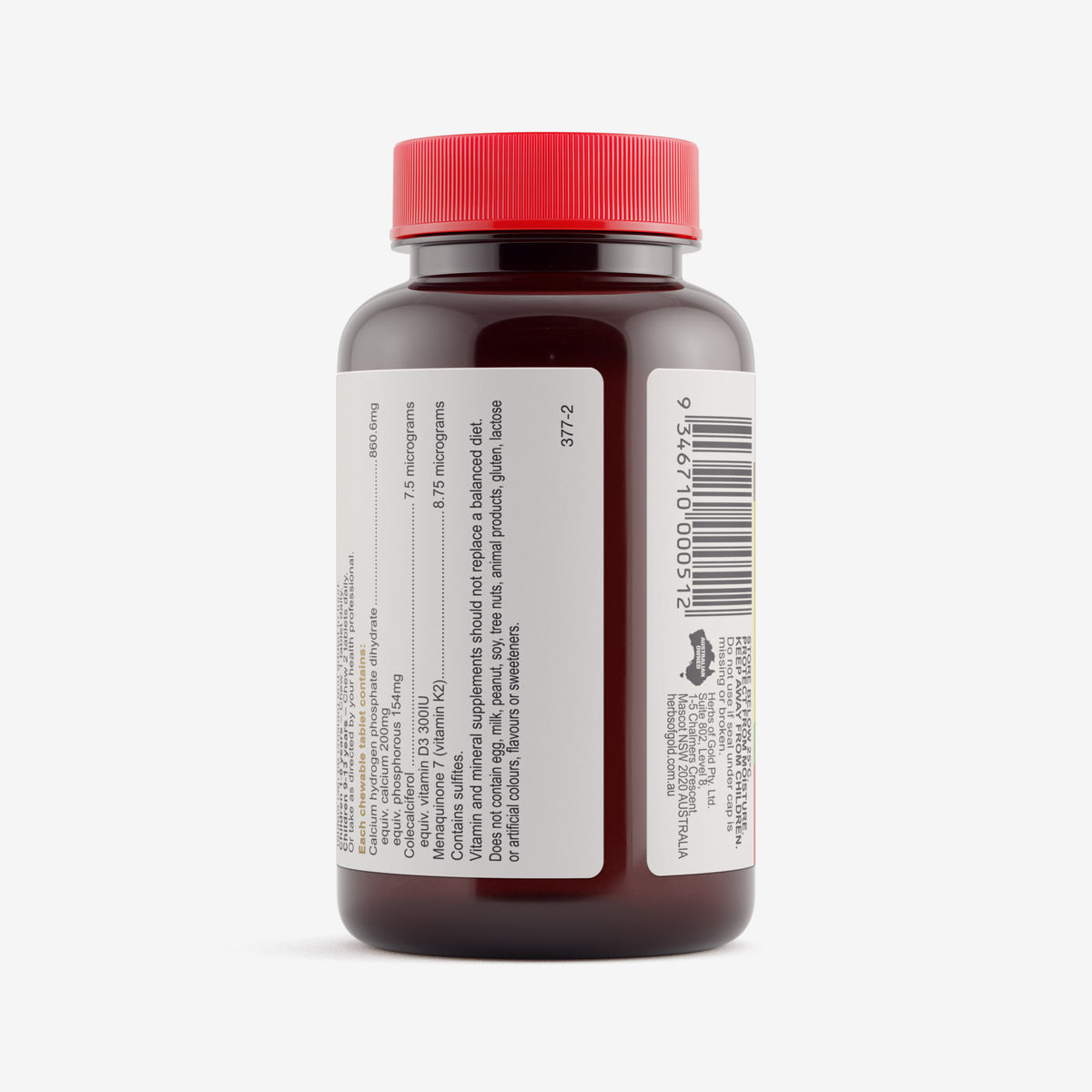 Warnings for Herbs of Gold Children's Calci Care (Chewable) 60 tablets