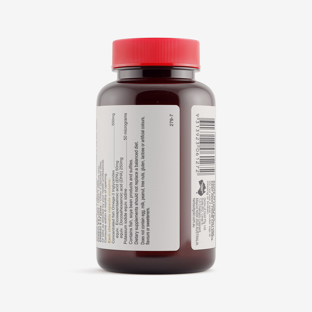 Warnings for Herbs of Gold Children's Fish-I Care (Chewable) 60 capsules
