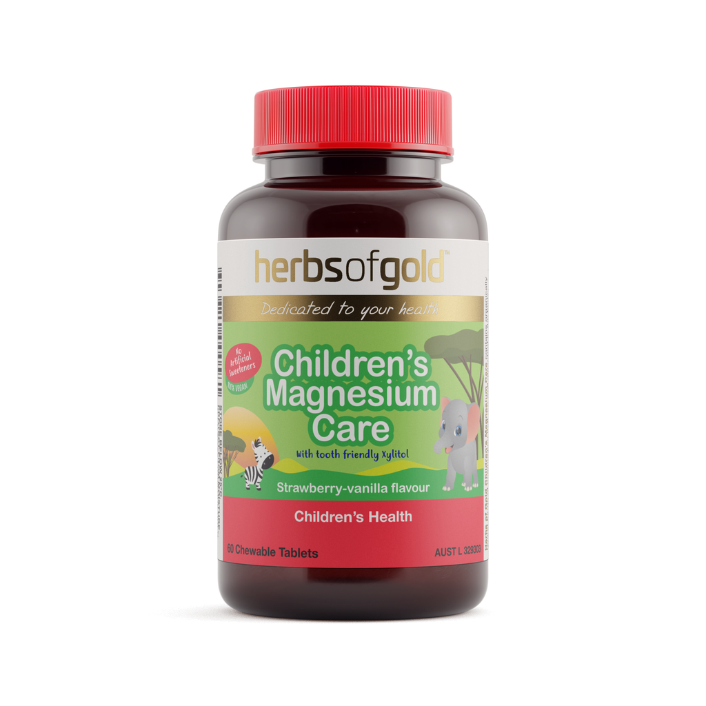 Front view of Herbs of Gold Children's Magnesium Care (Chewable) 60 tablets