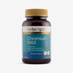 Front view of Herbs of Gold Chromium Max 60 capsules