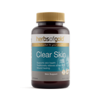 Front view of Herbs of Gold Clear Skin 60 tablets
