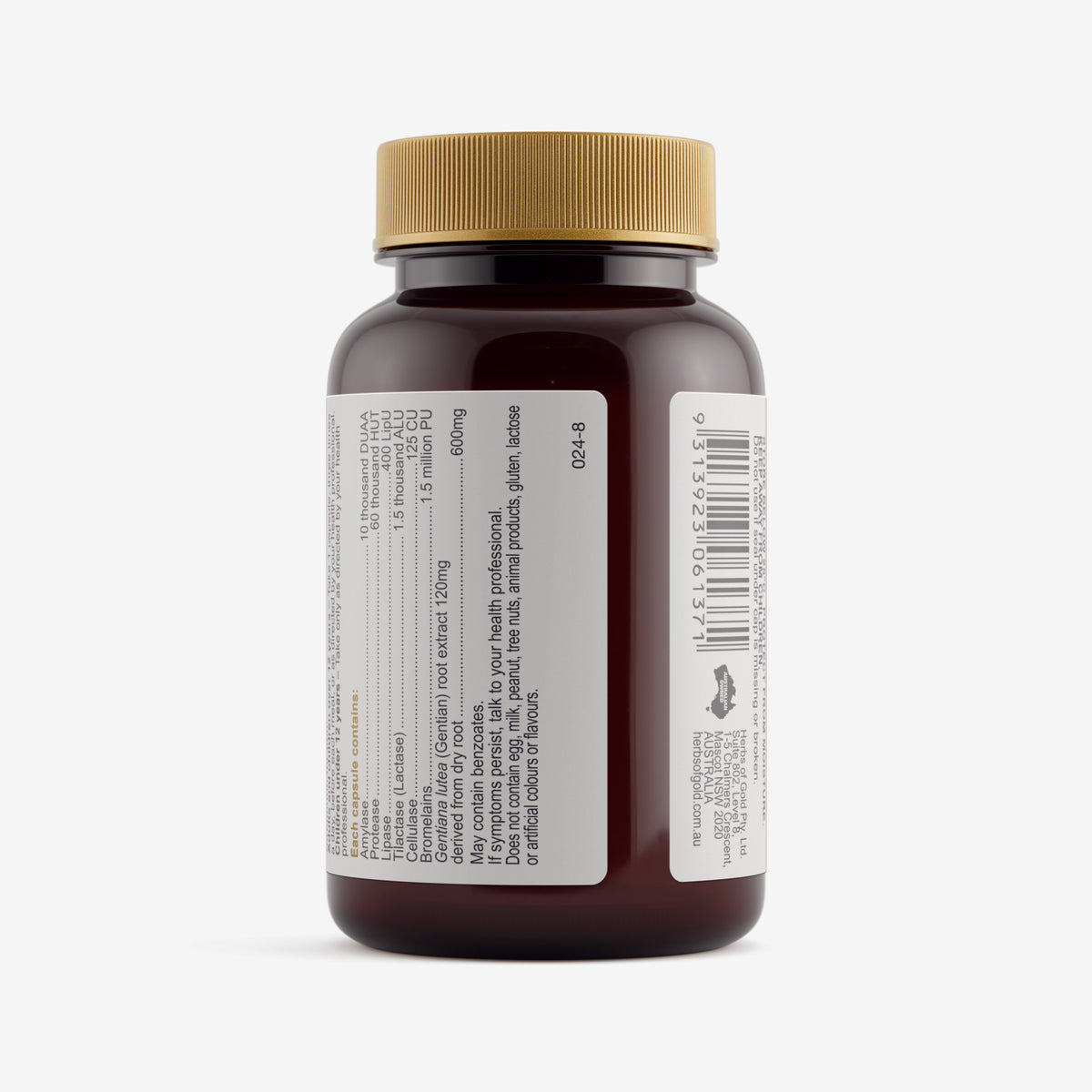 Warnings for Herbs of Gold Digest-Zymes 60 capsules