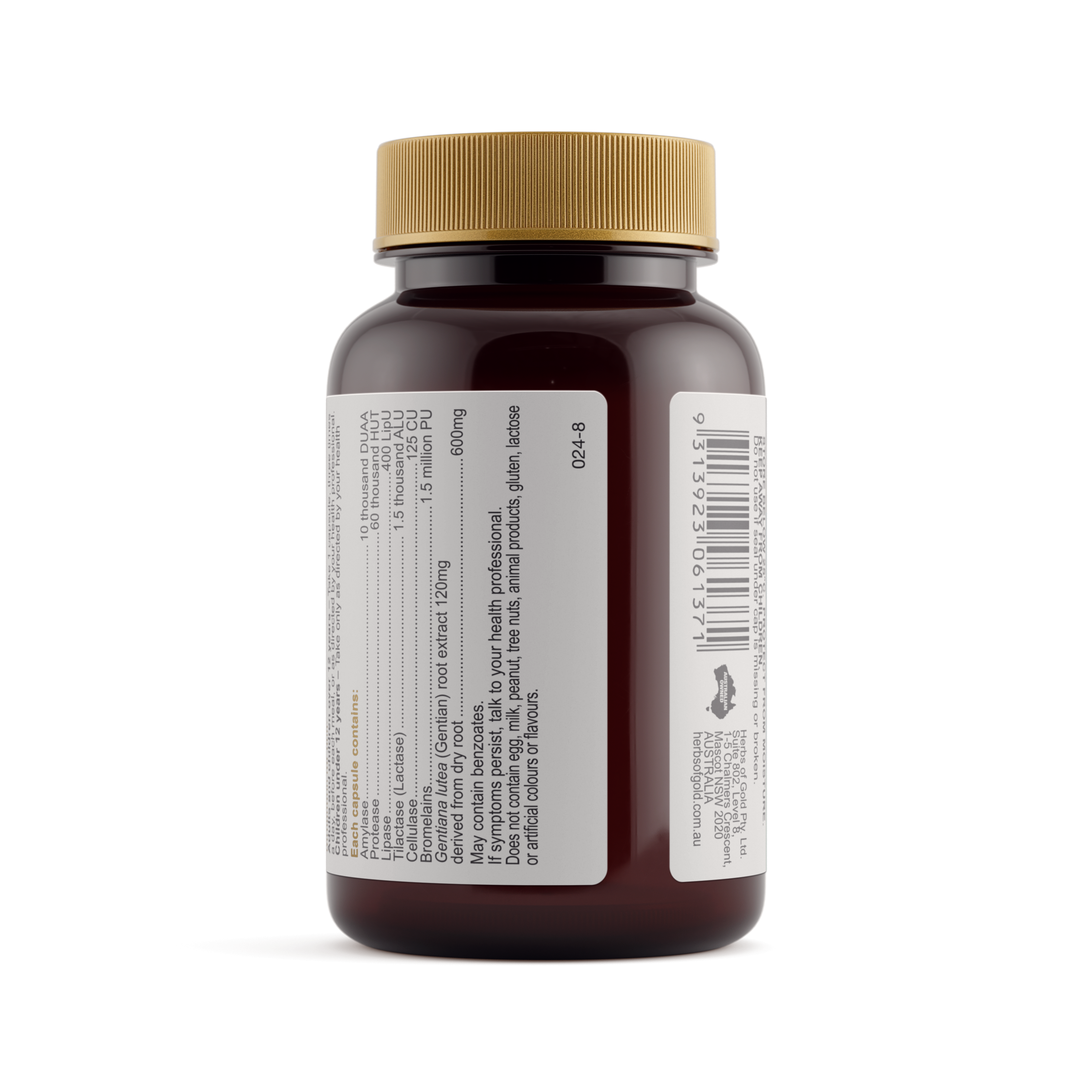 Warnings for Herbs of Gold Digest-Zymes 60 capsules