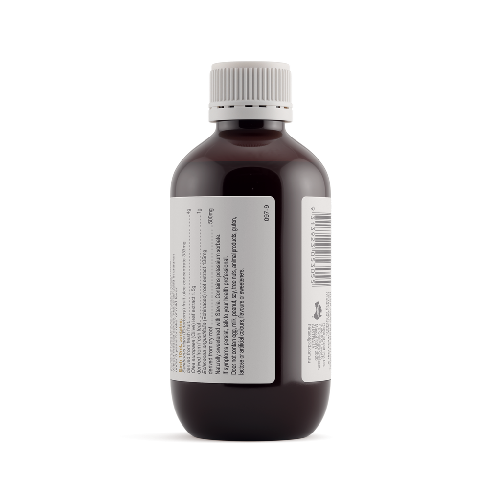 Warnings for Herbs of Gold Elderberry Echinacea & Olive Leaf 200mL