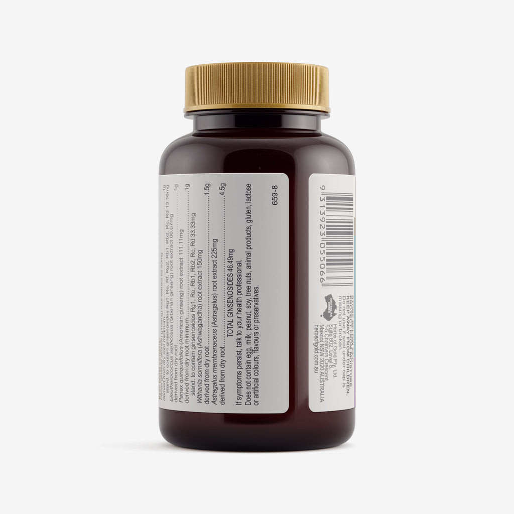 Warnings for Herbs of Gold Ginseng 4 Energy Gold 60 tablets
