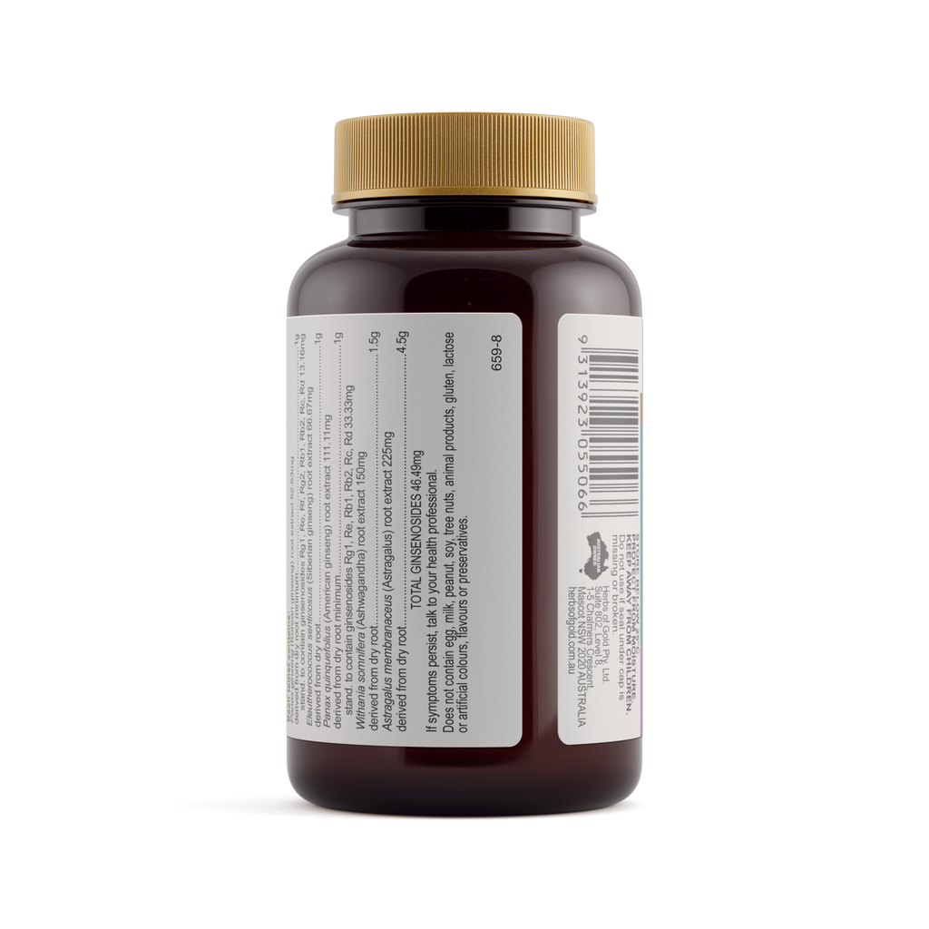 Warnings for Herbs of Gold Ginseng 4 Energy Gold 60 tablets