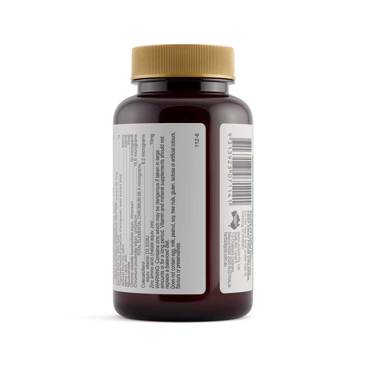 Warnings for Herbs of Gold Glucoplex 60 capsules