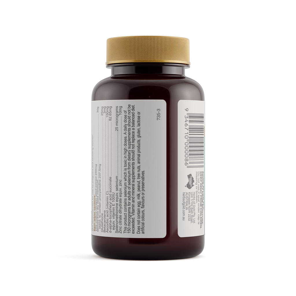 Warnings for Herbs of Gold Grape Seed Gold 60 tablets