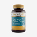Front view of Herbs of Gold Hayfever & Sinus Ease 60 tablets