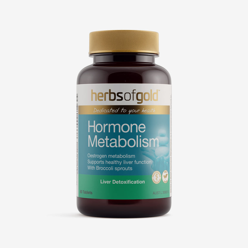 Front view of Herbs of Gold Hormone Metabolism 60 tablets