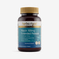 Front view of Herbs of Gold Niacin 100mg extended Release 60 tablets