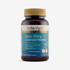 Front view of Herbs of Gold Niacin 100mg extended Release 60 tablets