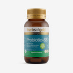 Front view of Herbs of Gold Probiotic + SB 60 capsules