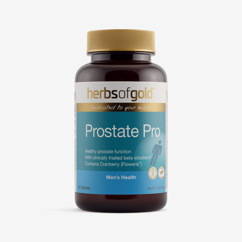 Front view of Herbs of Gold Prostate Pro 60 tablets