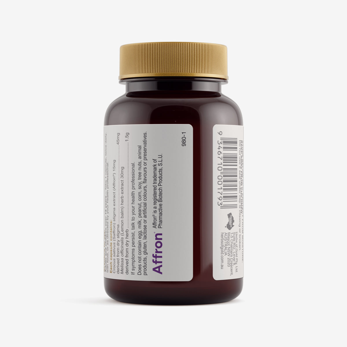Warnings for Herbs of Gold Saffron Mood Balance 60 capsules