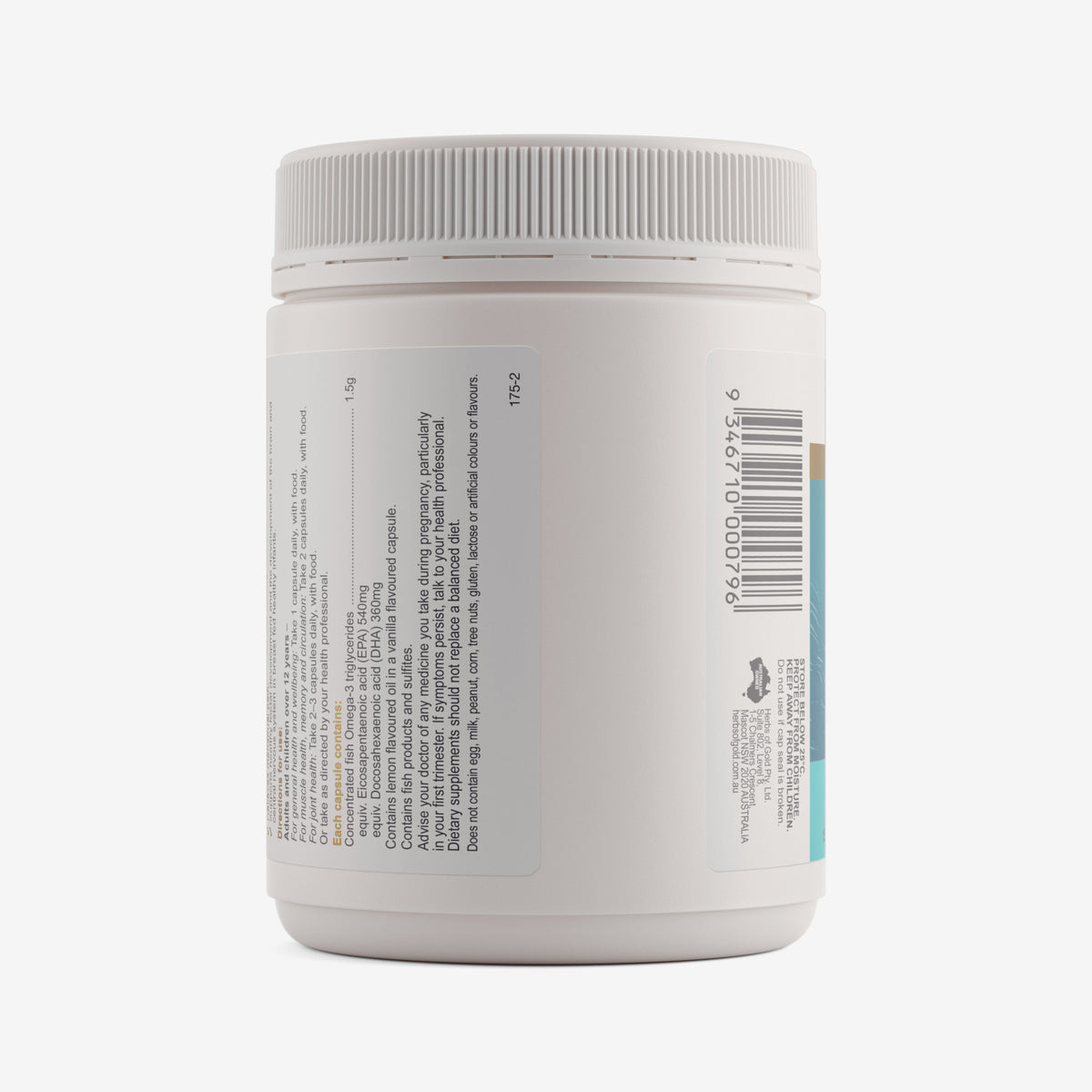 Warnings for Herbs of Gold Triple Strength Omega-3 150 capsules