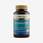 Front view of Herbs of Gold Tyrosine 1000 60 tablets