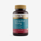Front view of Herbs of Gold Ubiquinol 100mg 60 capsules