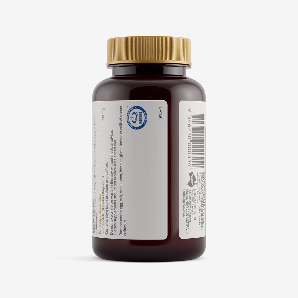 Warnings for Herbs of Gold Ubiquinol 100mg 60 capsules