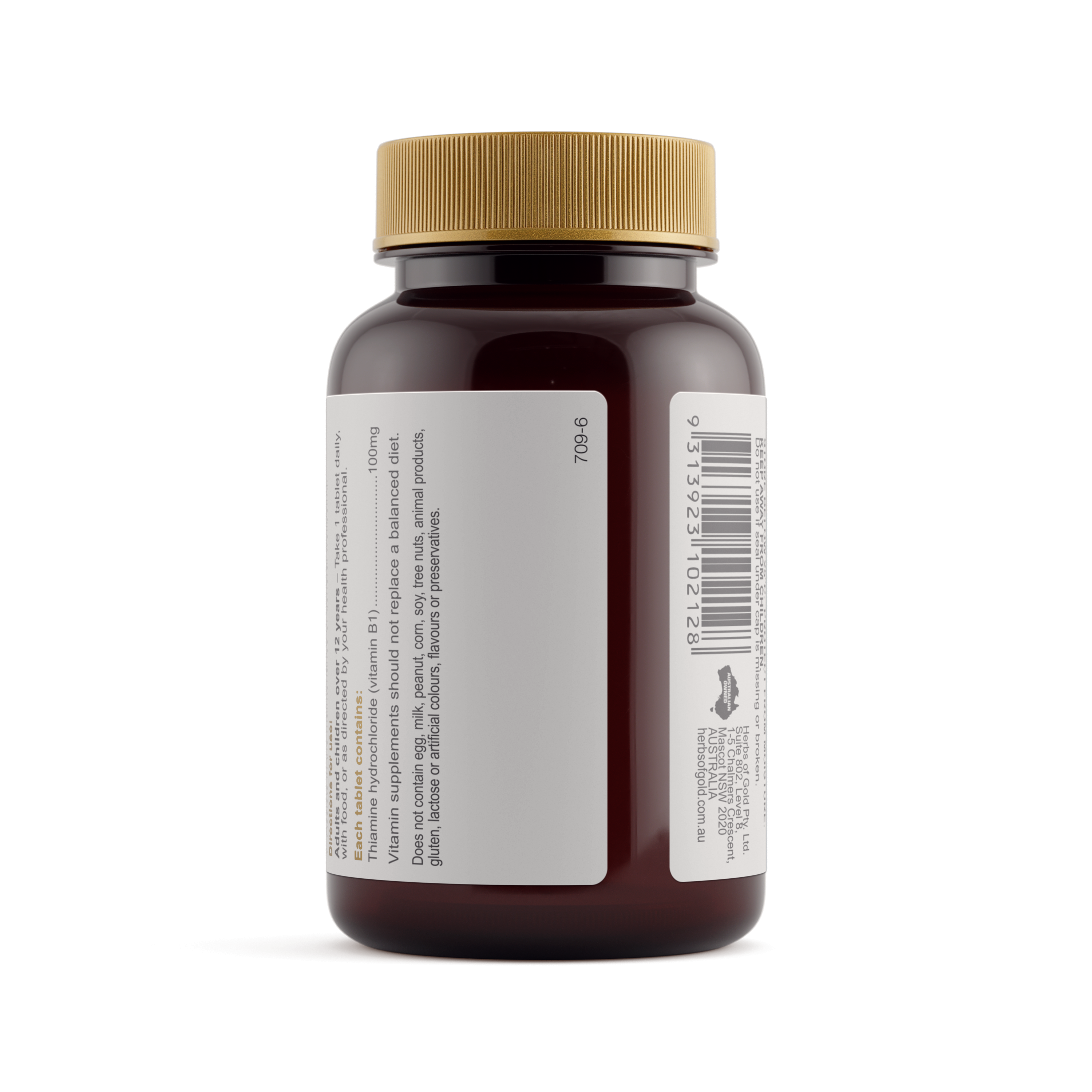 Warnings for Herbs of Gold Vitamin B1 100mg 100 tablets