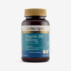 Front view of Herbs of Gold Vitamin B5 500mg 60 capsules