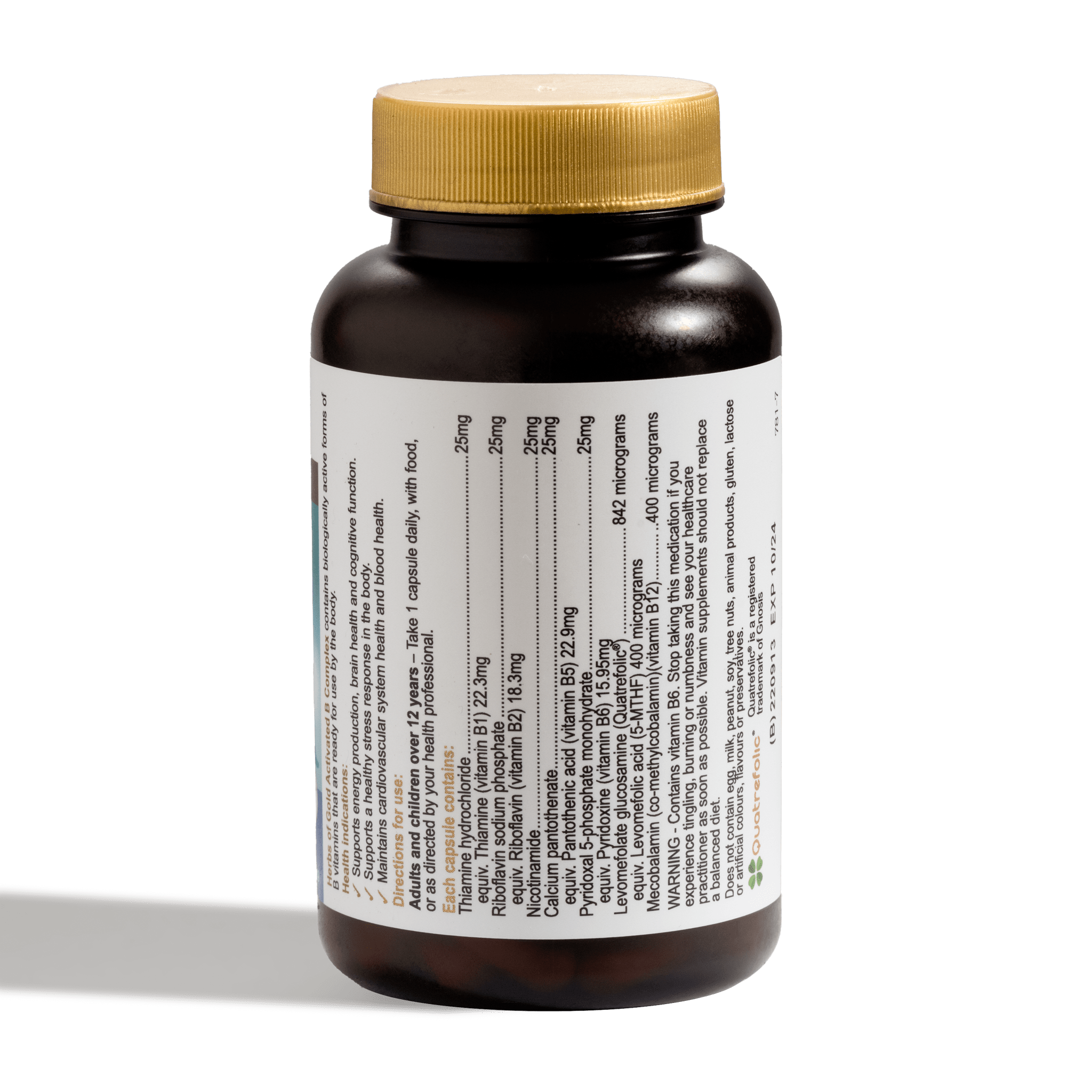 Activated B Complex – Herbs Of Gold