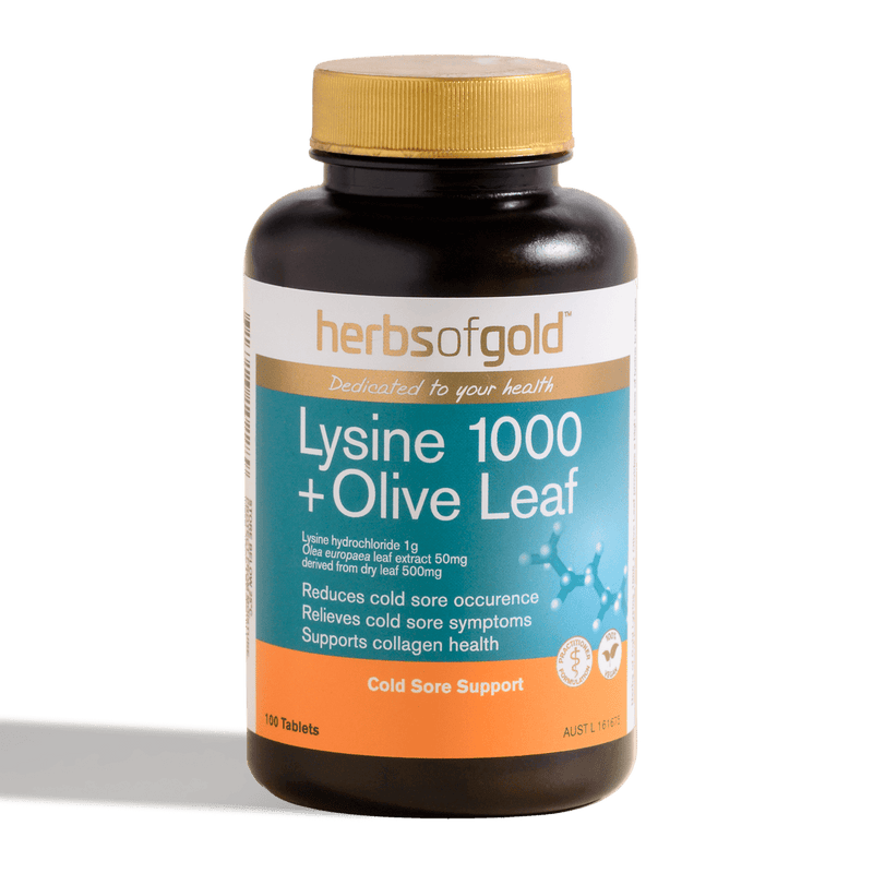 Lysine 1000 + Olive Leaf